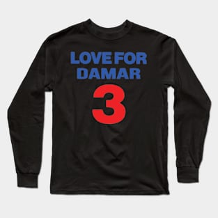 Damar Hamlin - Hamlin - Love For 3 - Love For Hamlin - Pray for Damar Hamlin Long Sleeve T-Shirt